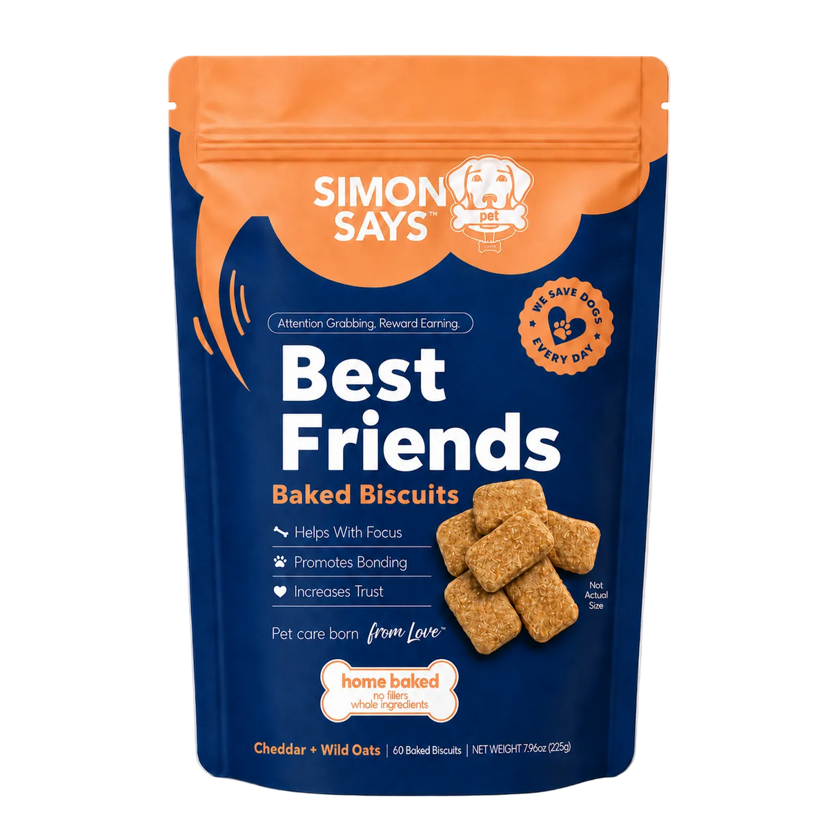 Best Friends Baked Biscuits Cheddar and Wild Oats
