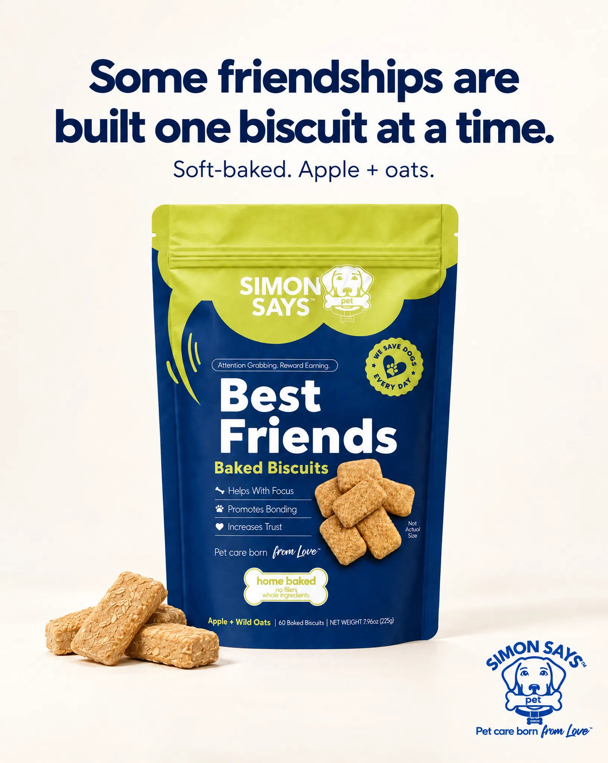 Best Friends Baked Biscuits Apple + Oats