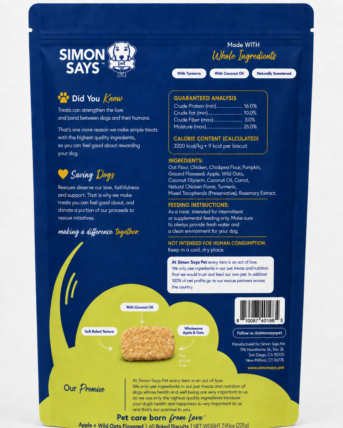 Best Friends Baked Biscuits Apple and Oats
